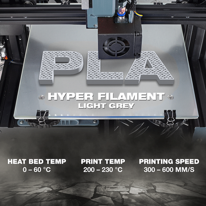 SA Filament PLA Hyper Filament 1kg - Light Grey