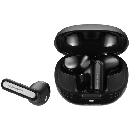 Volkano QuietFit - TWS Earphones with ANC & ENC- Black