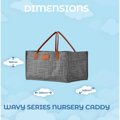 Totes Babe Wavy Series Nursery Caddy Grey