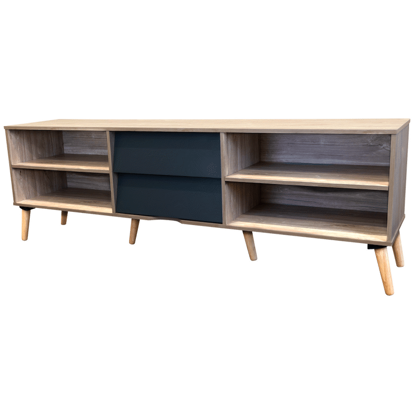 Everfurn Everest Tall TV Stand - 2 Drawers
