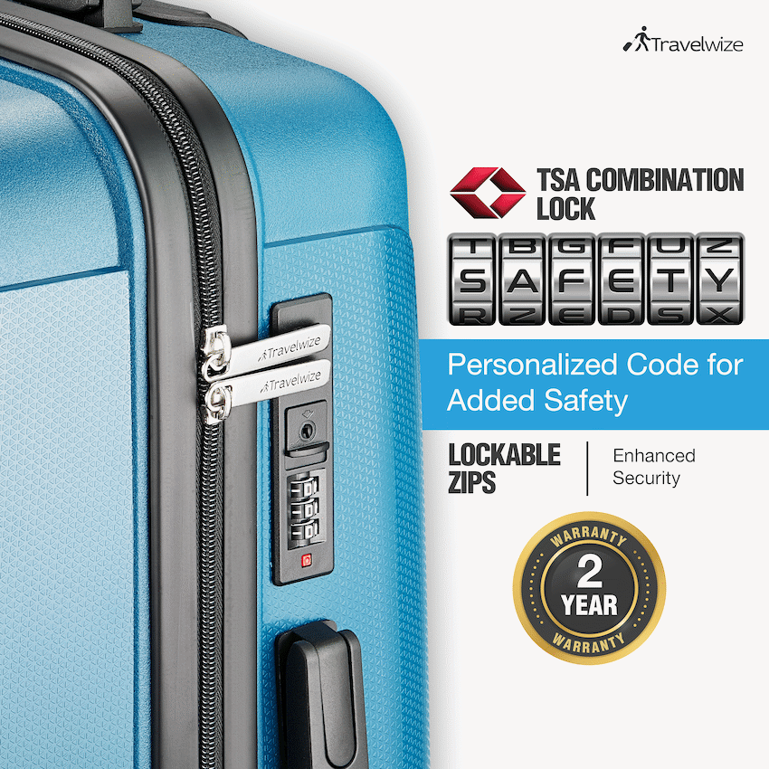 Travelwize Paros PP 4-Wheel Spinner 65cm Luggage - Teal