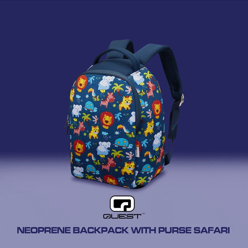 Quest Neoprene Backpack with Purse - Safari