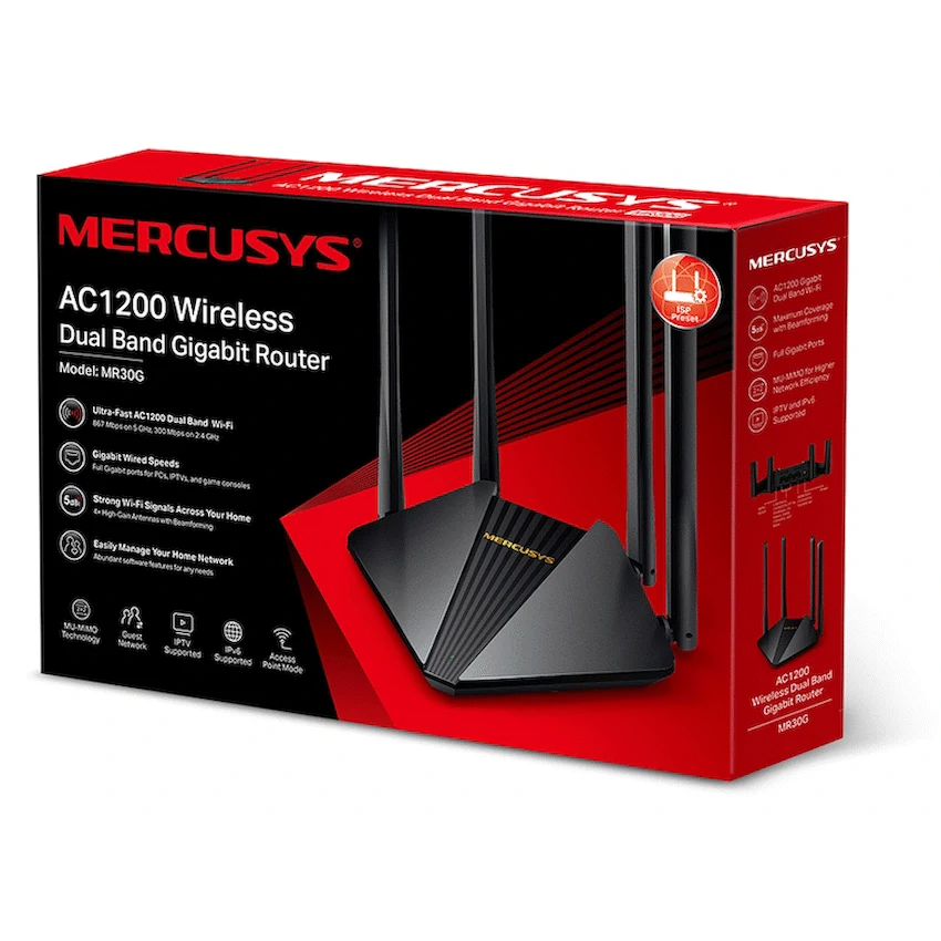 TP-Link Mercusys MR30G AC1200 Wireless Dual Band Gigabit Router