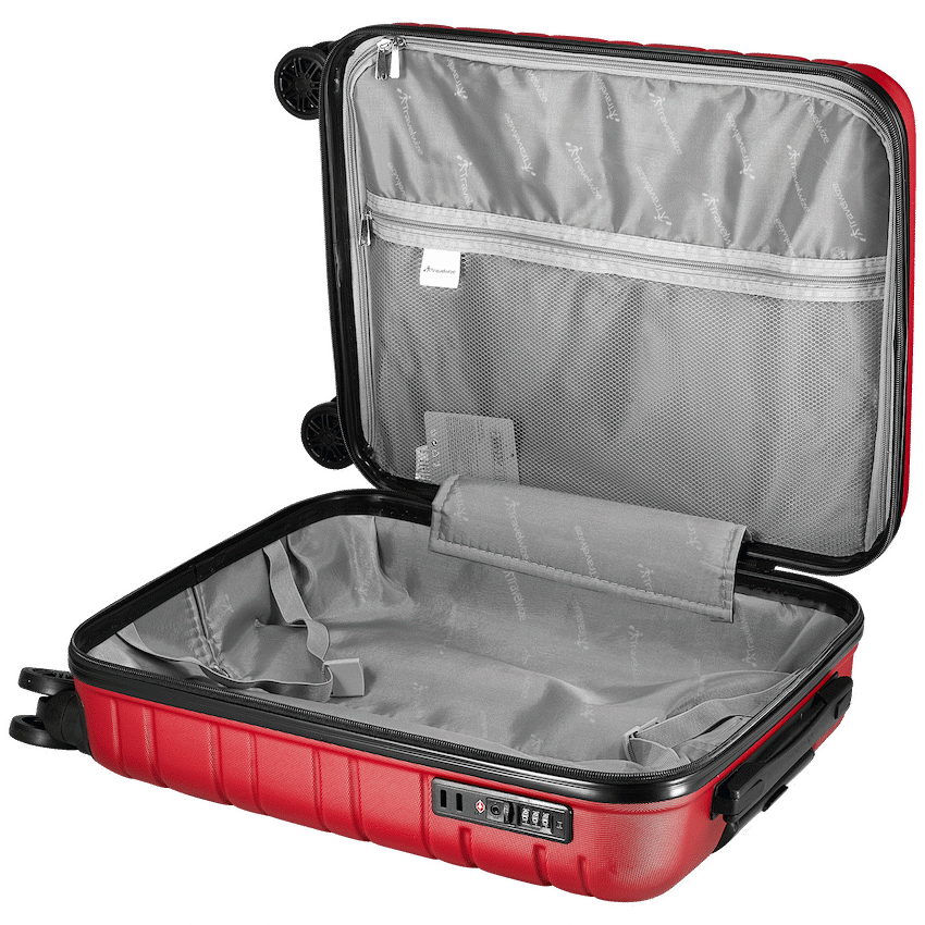 Travelwize Bondi ABS 4-Wheel Spinner 55cm Luggage - Red