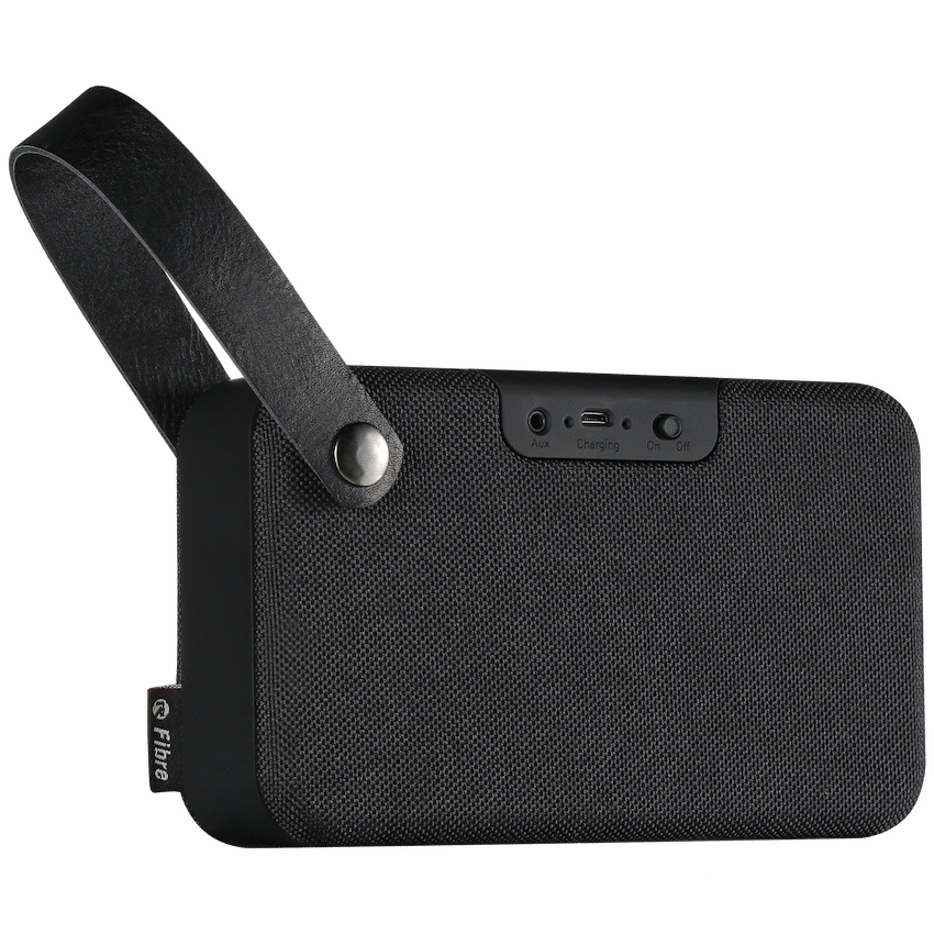 Rocka Fibre Series Bluetooth Speaker with Fabric Trim - Black