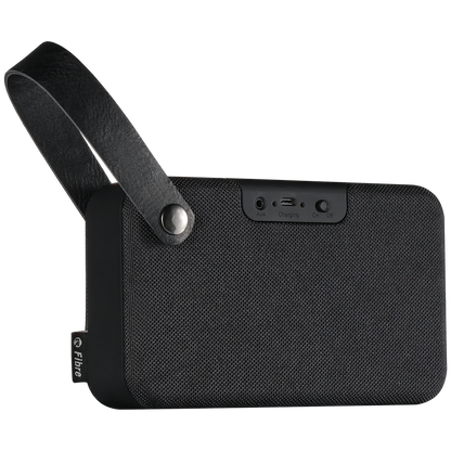 Rocka Fibre Series Bluetooth Speaker with Fabric Trim - Black