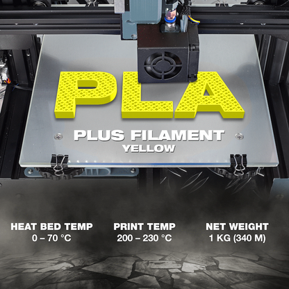 SA Filament Silk PLA Plus Filament 1kg - Yellow