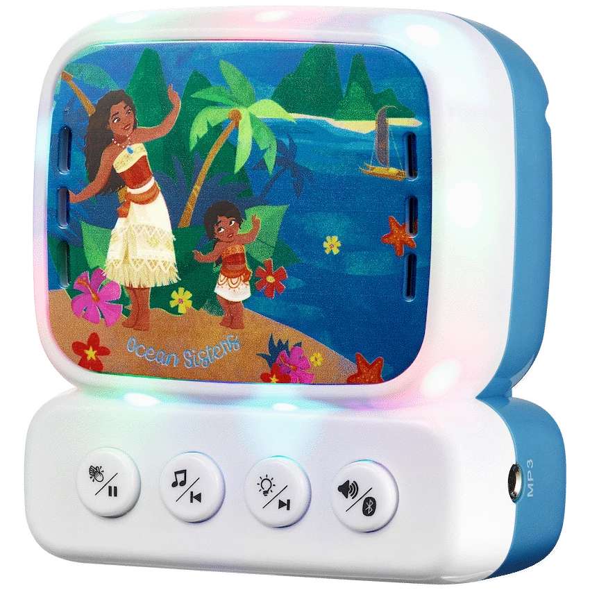 Disney Moana 2 Mini Bluetooth Karaoke Machine with Belt Hook