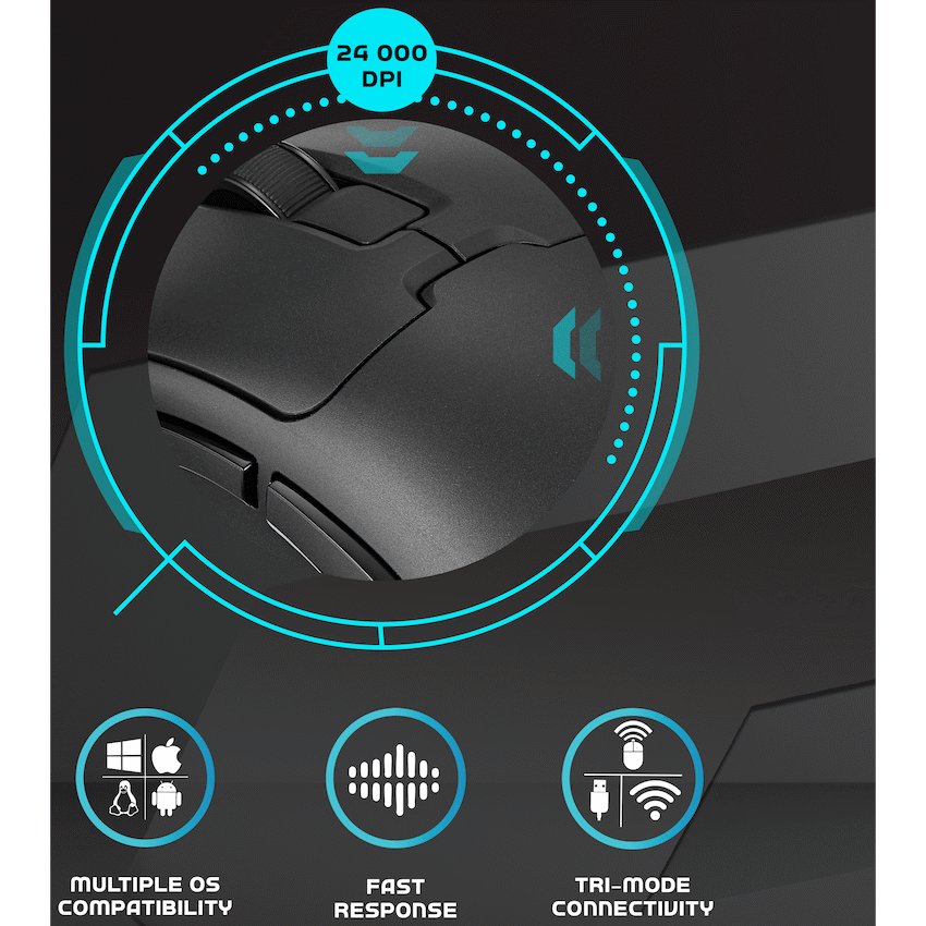 Volkano gaming Arc Ultra-Lightweight Rechargeable Gaming Mouse