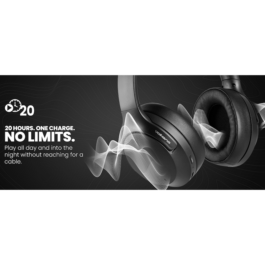 Volkano Odyssey ANC Bluetooth Wireless Headphone - Black