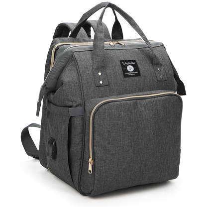 Totes Babe Alma Convertible Diaper Backpack - Dark Grey