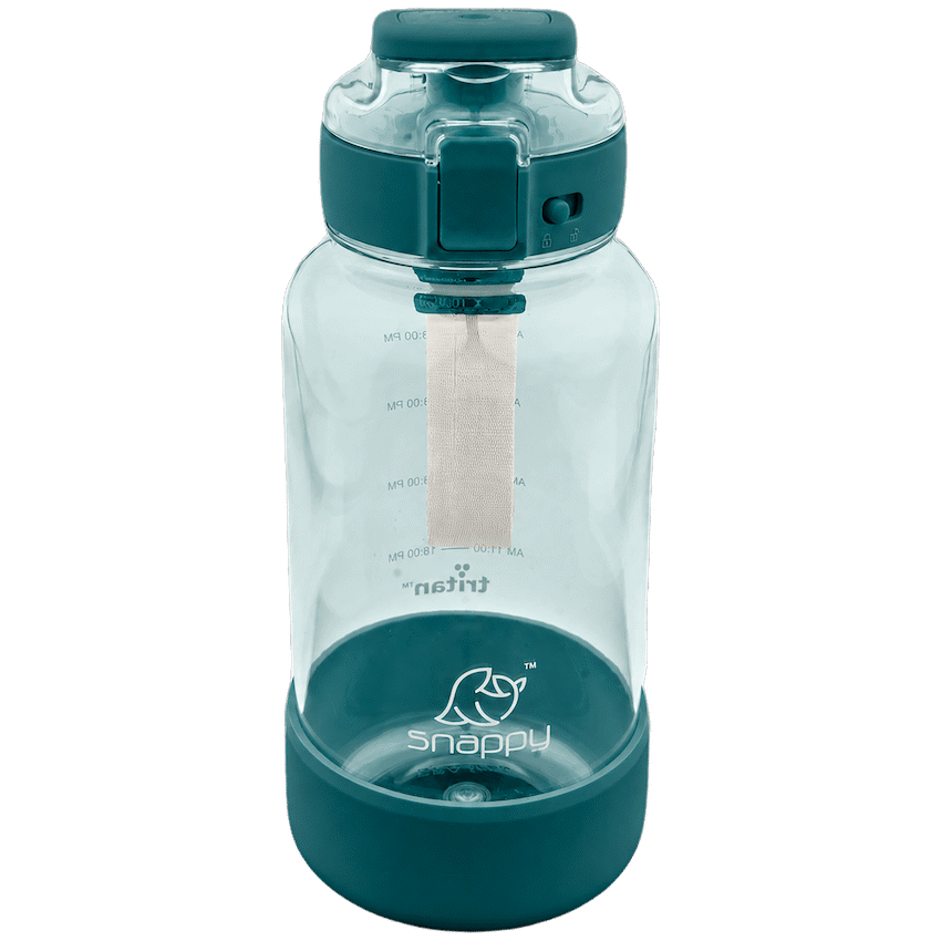Snappy Tritan Bottle with straw 1lt Teal ( Order in Qty of 6)