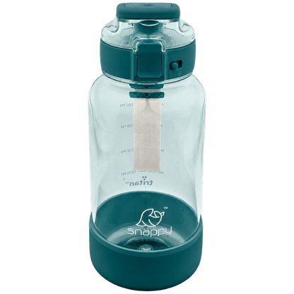 Snappy Tritan Bottle with straw 1lt Teal ( Order in Qty of 6)