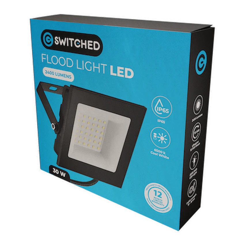 Switched 30w LED Flood Light
