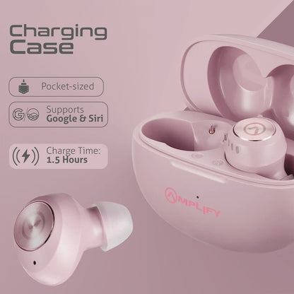 Amplify Zodiac Series TWS Earphones with Charging Case - Pink