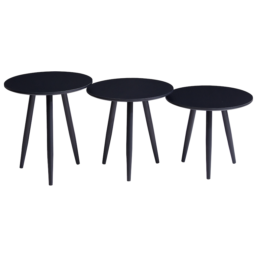 Everfurn Wooden Finish 3 - Piece Monaco Coffee Table