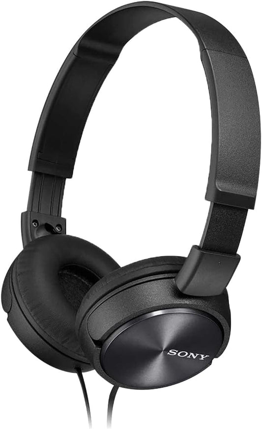 SONY MDR ZX310AP BLACK FOLDING AUX HEADPHONES WITH MIC