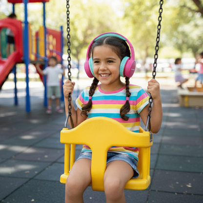 Volkano Kids Atlas Bluetooth Padded Headphones with dB Switch Function