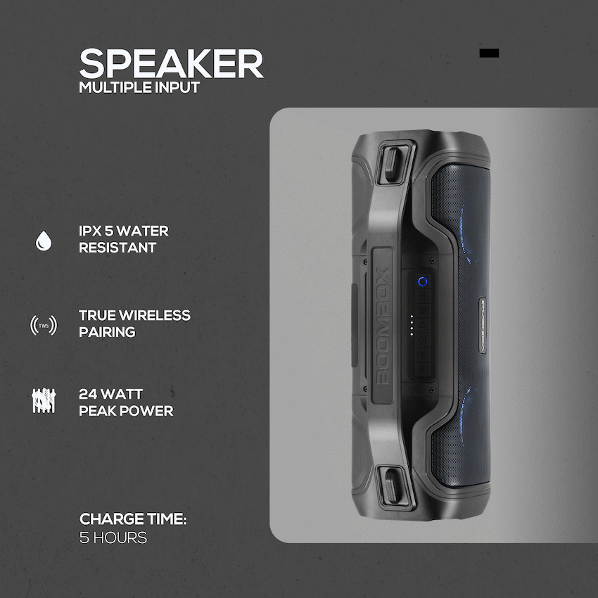 VolkanoX Adder Series Bluetooth Speaker - Black