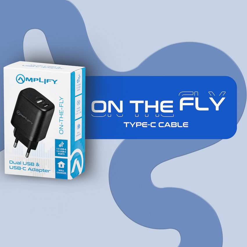 Amplify On the Fly Dual USB & Type-C Adapter