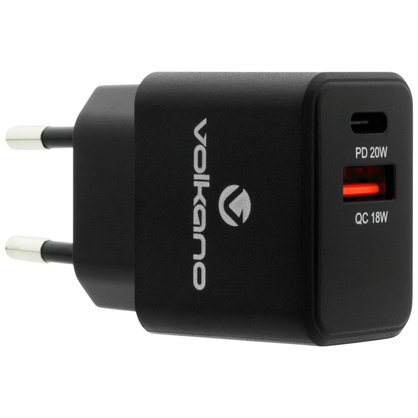 Volkano On-the-Go USB + Type-C 20w PD Wall Charger