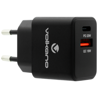 Volkano On-the-Go USB + Type-C 20w PD Wall Charger