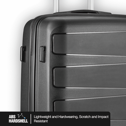 Travelwize Tourer PP 65cm 4-wheel Spinner Luggage Black