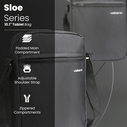 Volkano Tablet Bag Sloe Series 10.1" - Black