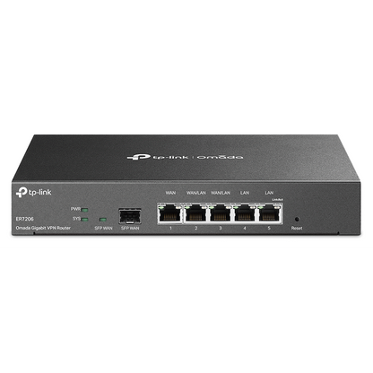 TP-Link Omada ER7206 Gigabit VPN Router with PoE+ Ports and Controller Ability