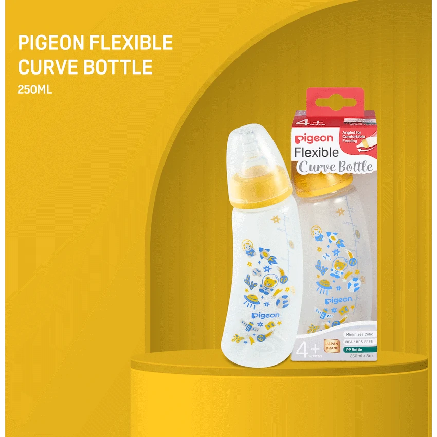 Pigeon Flexible Curve Bottle 250ml - Space