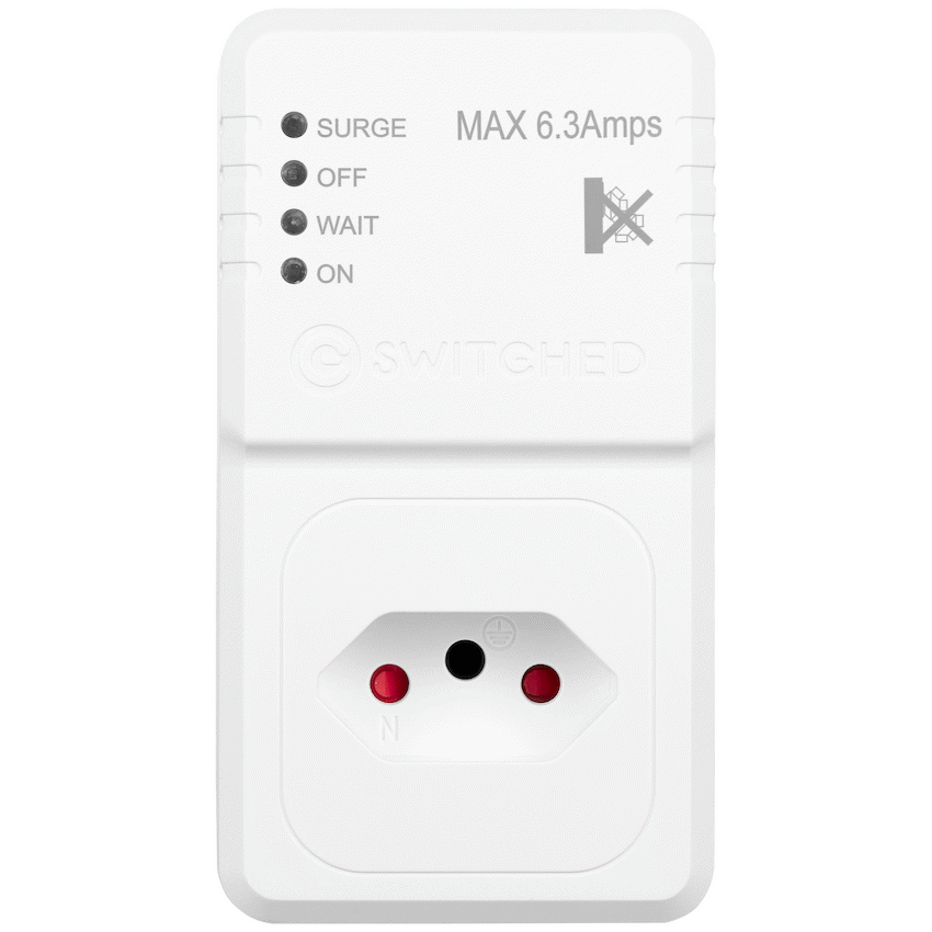 Switched 1-Way TV Surge Adaptor with SANS 164-2
