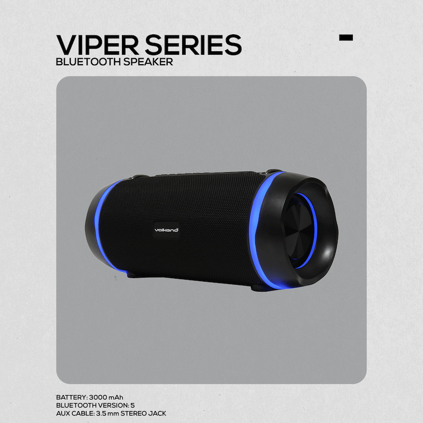VolkanoX Viper Series Bluetooth Speaker - Black