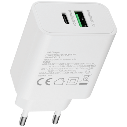Pro Bass Dual USB + Type-C Wall Charger 32w