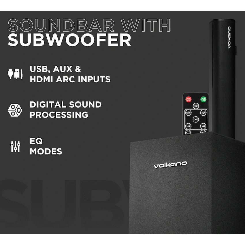 Volkano Vortex Series 2.1 70w Soundbar