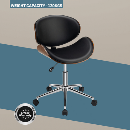 Amos Mid Back Office Chair - Black