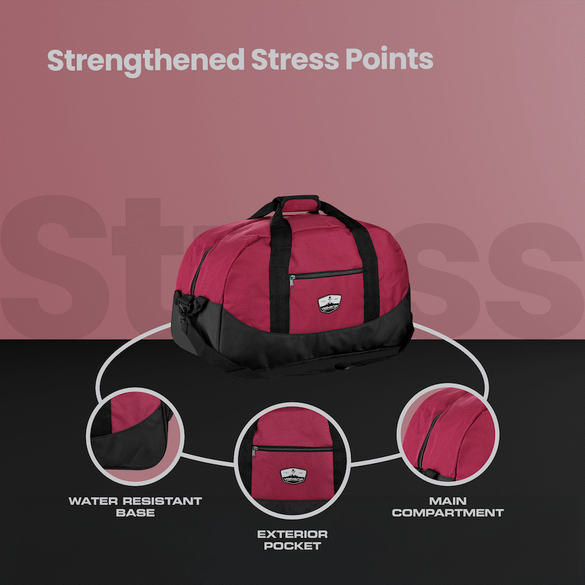 Volkano Notties Weekender Duffle 50l - Red/Black