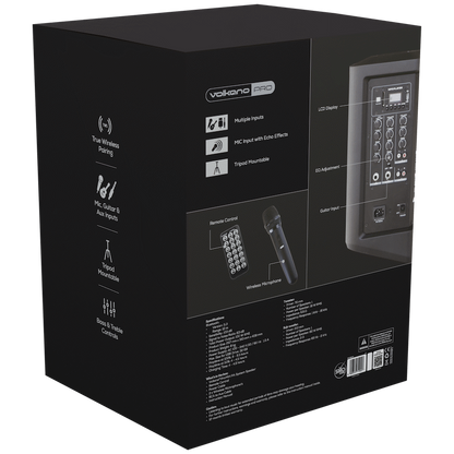 Volkano Pro VPA300 Mini PA System with Wireless Microphone