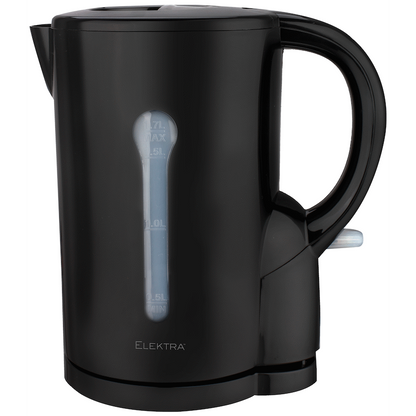 Elektra 1.7l Plastic Cordless Kettle - Black