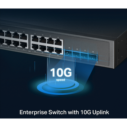 TP-Link Omada SG3428XPP-M2 JetStream 24-Port 2.5GBASE-T and 4-Port 10GE SFP+ L2+ Managed Switch