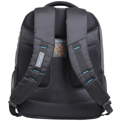 Kingsons 15.6" black laptop backpack with key chain