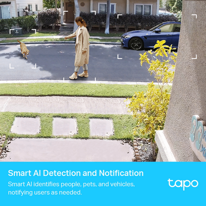 TP-Link Tapo C420 2K QHD Smart Wire-Free Security Camera, 1 Camera System