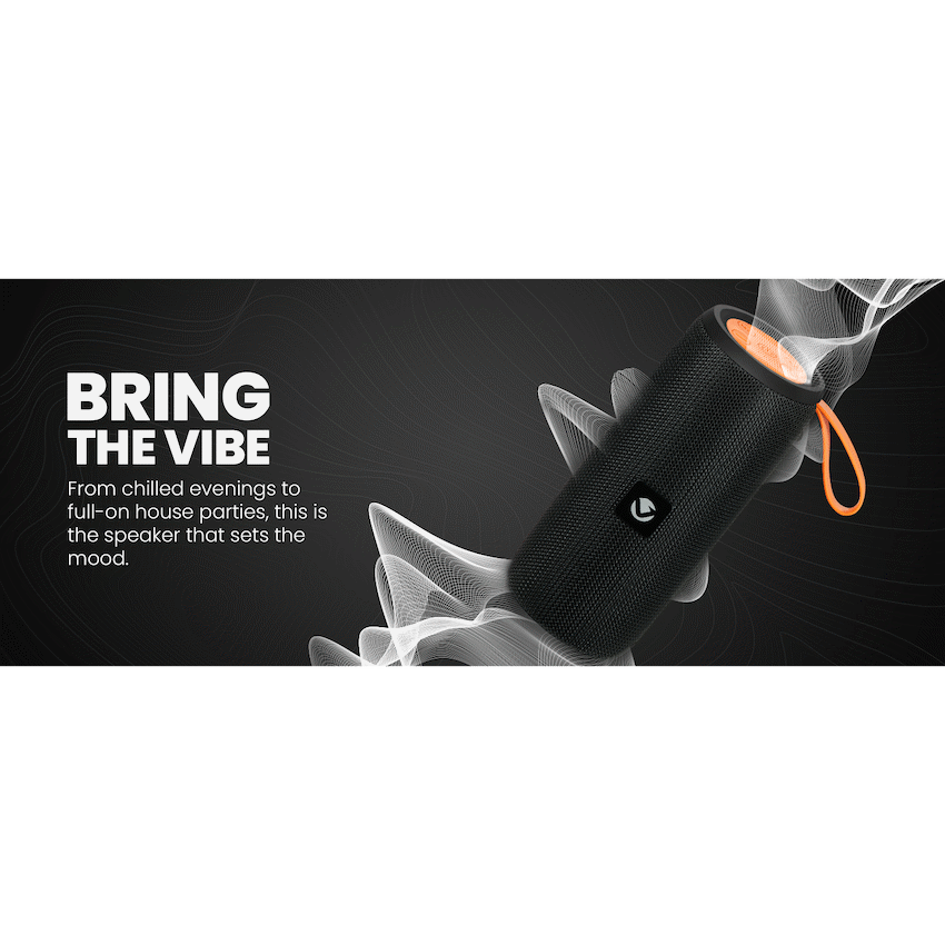 Volkano Stun 2.0 Series Bluetooth Speaker - Black