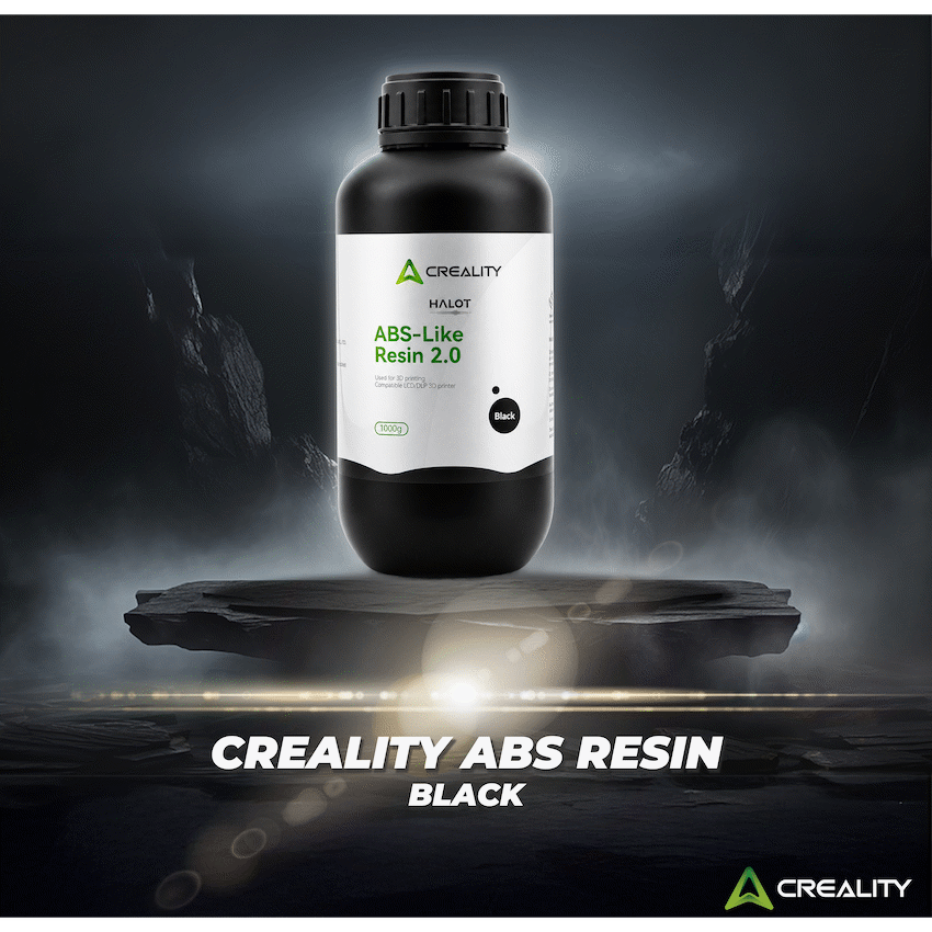 Creality ABS Resin 1kg Plastic Bottle - Black