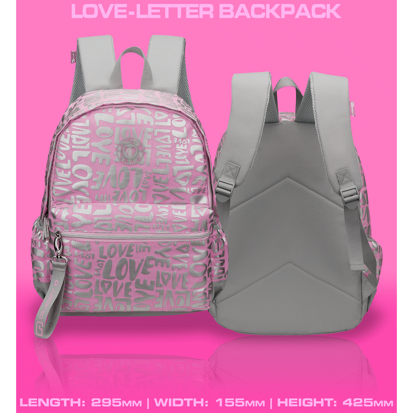 Quest Love-letter Backpack Pink