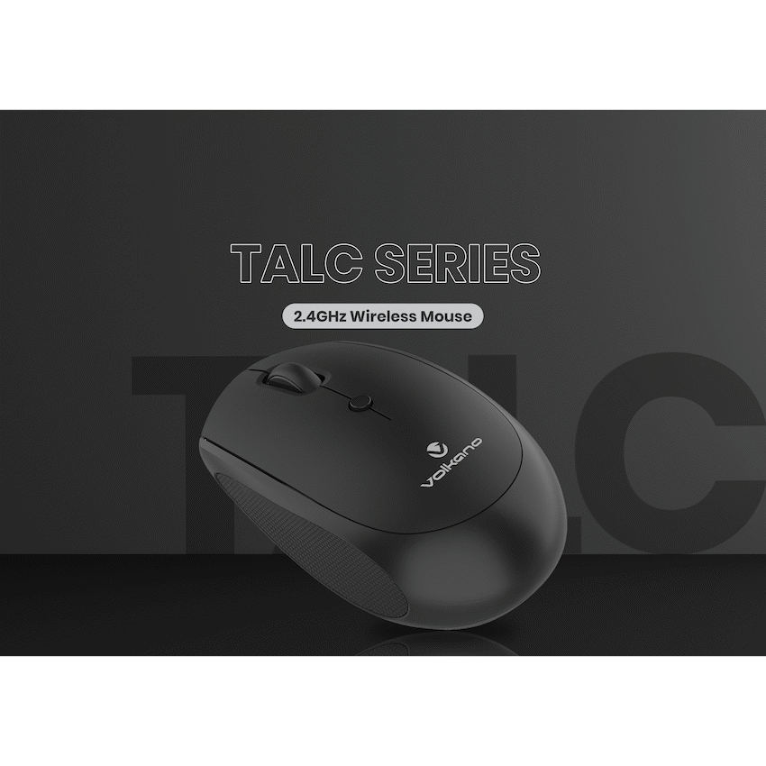 Volkano Talc Wireless Mouse - Black