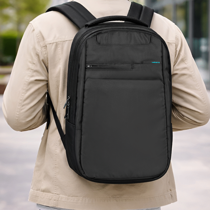 Volkano Suave 15.6" Laptop Backpack - Black/Turquoise