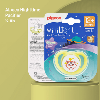 PIGEON MINILIGHT NIGHTTIME PACIFIER - FOX (L)