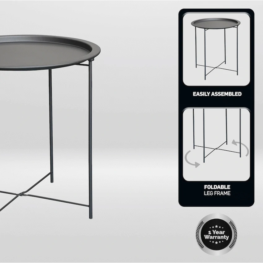 Everfurn Nala Side Table Black