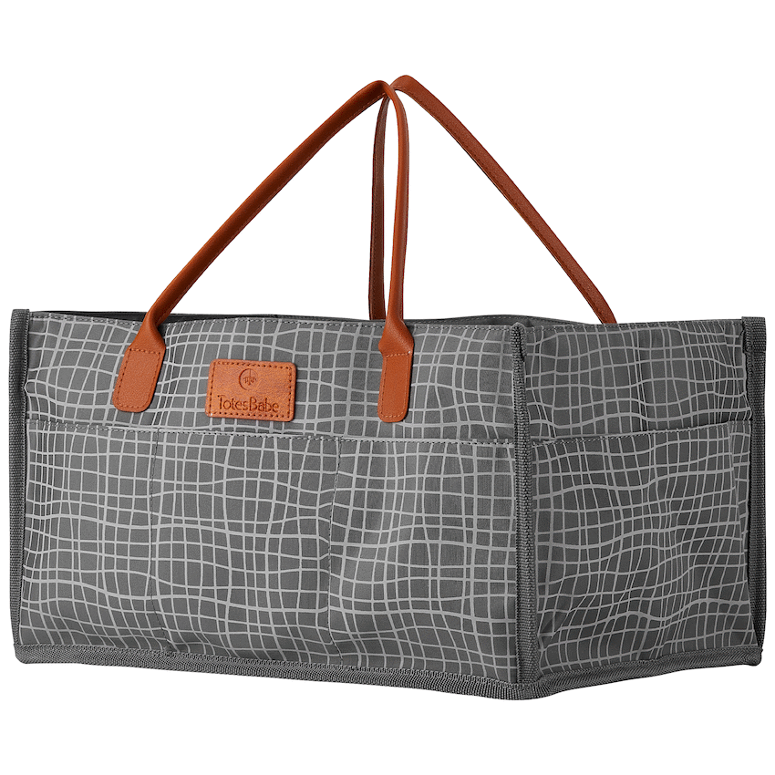 Totes Babe Wavy Series Nursery Caddy Grey