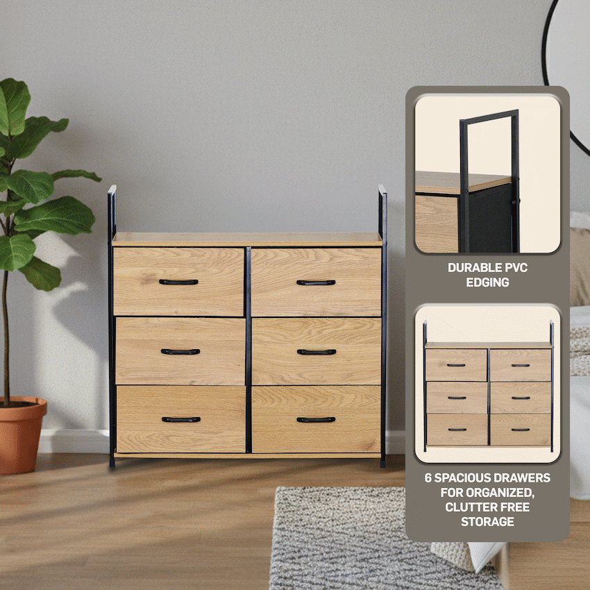 Everfurn Zira Wardrobe Small - Oak